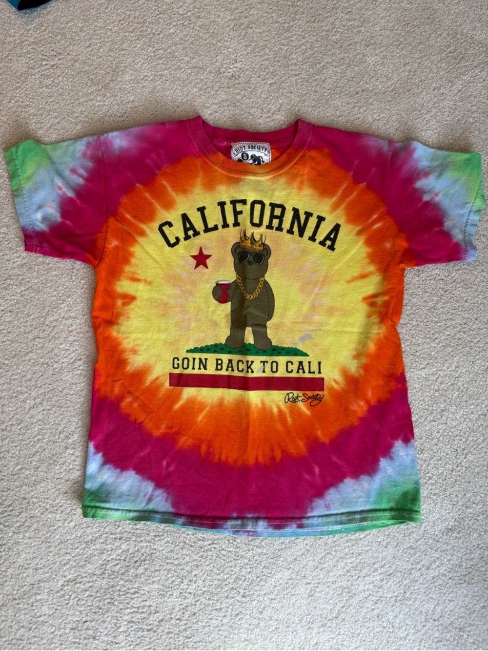 Rothco Tie-Dye 'California' Kids T-Shirt - Multicolor